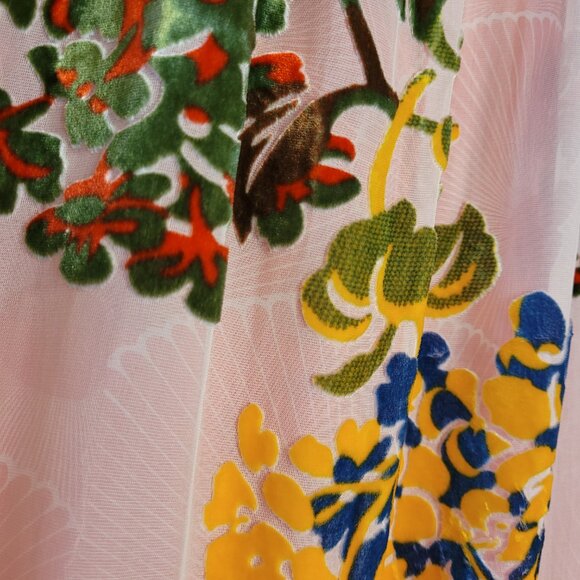 Anthropologie Maeve Flower Market Silk Velvet Swing Dress - Picture 6 of 8